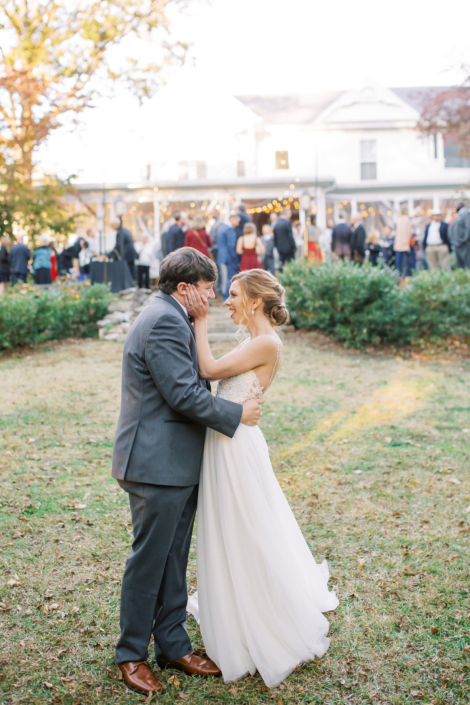 A bride and groom photographed by Kevyn Dixon on their wedding day